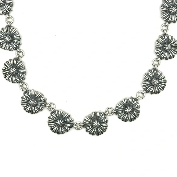 Lagos Silver Daisy Link 16.5” Necklace - Picture 3 of 7